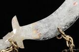 Polished Quartz Crystal Sword With Artistic Stand #206842-7